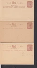 WC162 / Mauritius 3 postal stationery box variants *