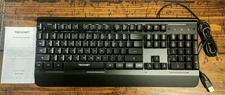 Tecknet TK-KB002 Gaming Keyboard USB Wired 15 Zone RBG Metal Panel  
