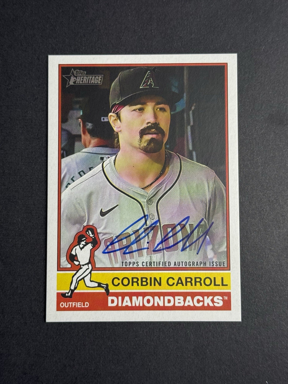 2025 Topps Heritage High Number Real One #ROA-CCA Corbin Carroll Auto