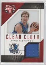 2014 Panini Totally Certified Clear Cloth Jersey Red /299 Dirk Nowitzki HOF 10fa