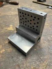 Angle Plate Machinist Tool Die Maker Drilled Tapped Fixture Set Up precision