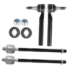  Front Inner Outer Tie Rod End Driver Passenger Kit Replacement for H3 2006 