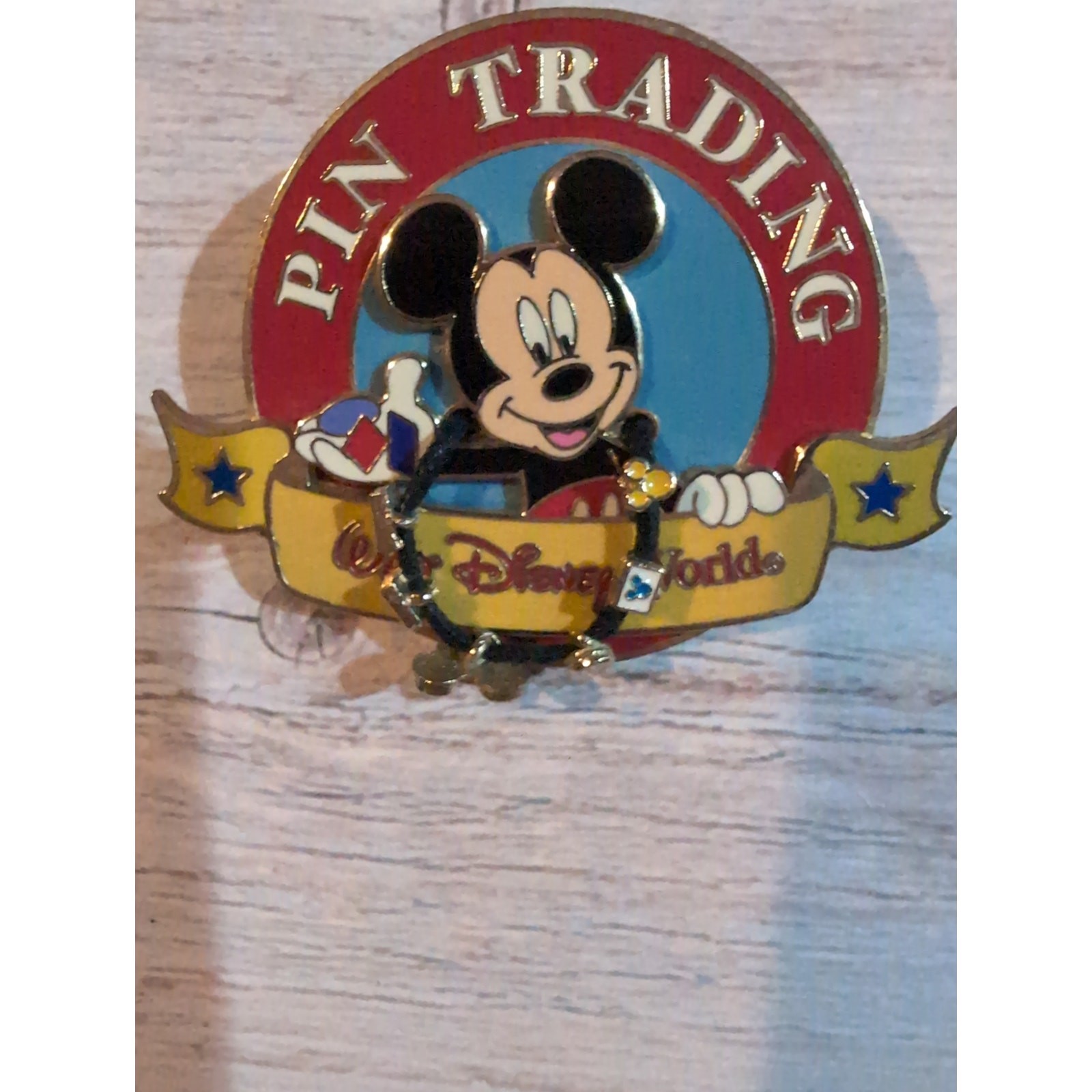 Mickey with Pin Lanyard is an Open Edition pin from the Pin Trading Disney pin