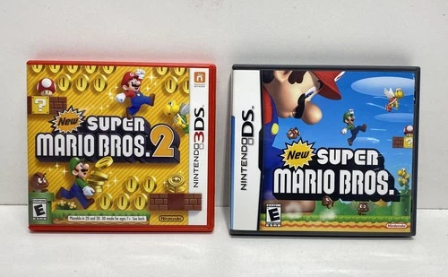 New Super Mario Bros 1 & 2 - Nintendo DS/3DS (CIB, Tested)