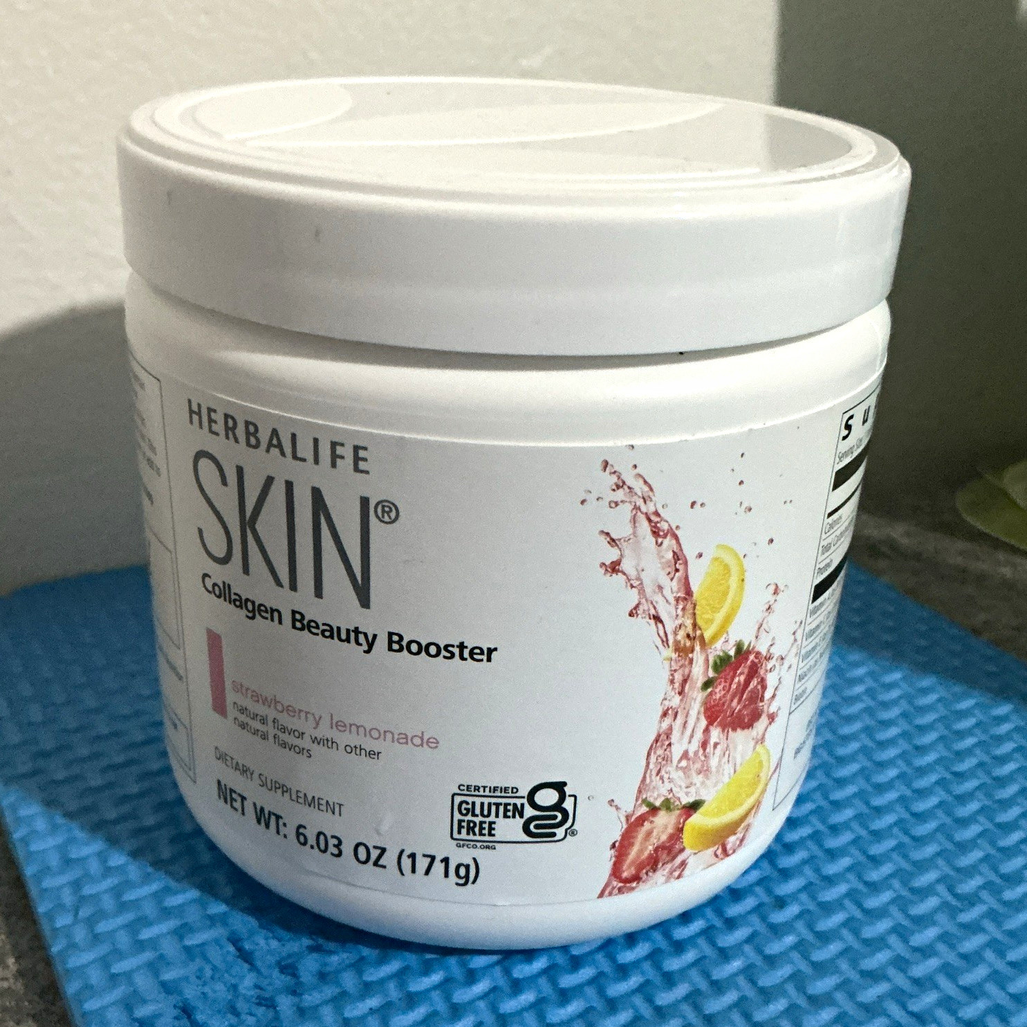 Herbalife SKIN Collagen Beauty Booster Gluten-Free Strawberry Lemonade 6.03 oz