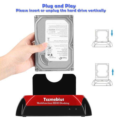 USB 2.0 Hard Drive Docking Station, TCC-S867-US USB 2.0 to 2.5 3.5 Inch SATA ... - 第 5/8 張圖片