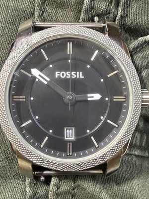 Fossil Machine FS4552IE Stainless Steel Analog Black Dial 46mm Men's Watch New B