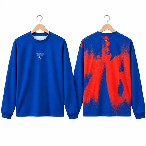 HOT!!! Philadelphia 76ers Sixers 2026/27 Pre-Game Warm Up Long Sleeve Shirt - product listing photo