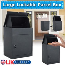 Large Parcel Delivery Drop Box Lockable Home Outdoor Storage Letter Post Box UK