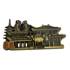 Japan Nara Park Fridge Magnet Travel Tourist Souvenir Trip Japanese Temple
