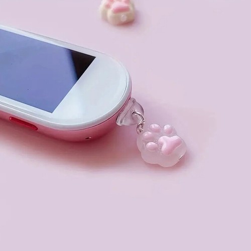 Phone Dust Plug Cat Claw Pendant Decoration For IPhone Type-C Charging Inter _yi - Zdjęcie 7 z 16