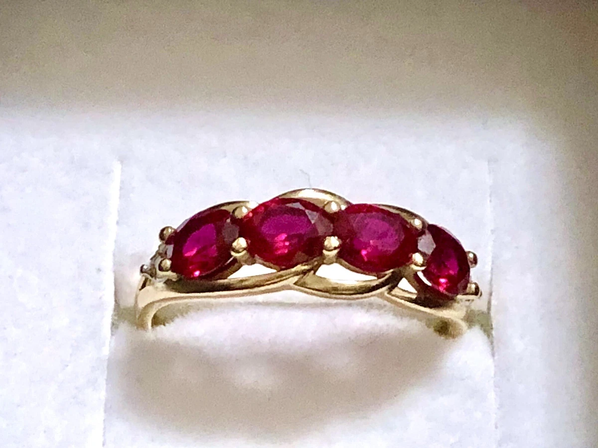 Garnet sale ring prouds