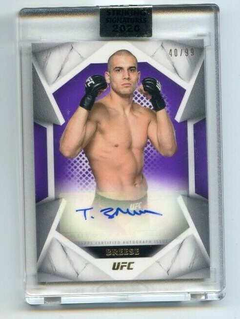 2020 Topps UFC Striking Signatures TOM BREESE Fighter Auto