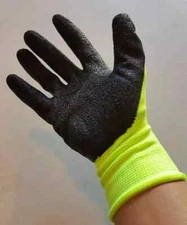 Wholesale 240 Pairs Crinkle Latex Rubber Coated Breathable Safety Work Gloves
