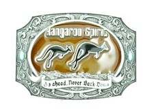 Australian Kangaroo Spirit Western Metal Enamel Belt Buckle