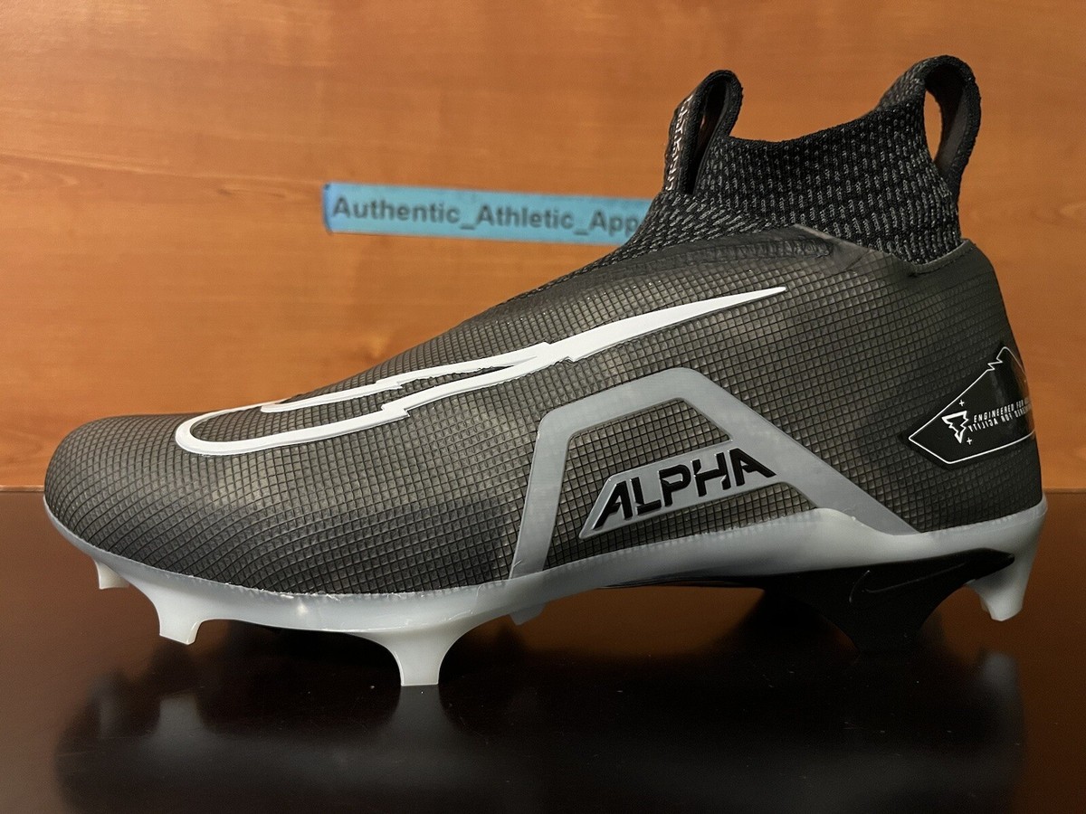 Nike Alpha Menace Elite 3 Ghost Black Football Cleats Mens 