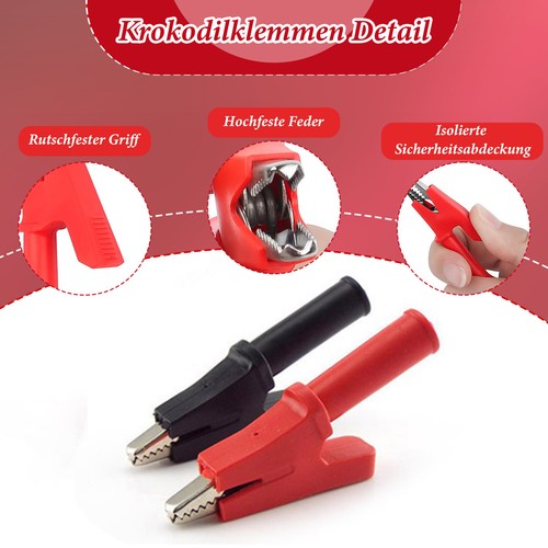 1/2/3 6pcs/set Crocodile Clip Alligator Adapter Scratch-proof And - Picture 8 of 15