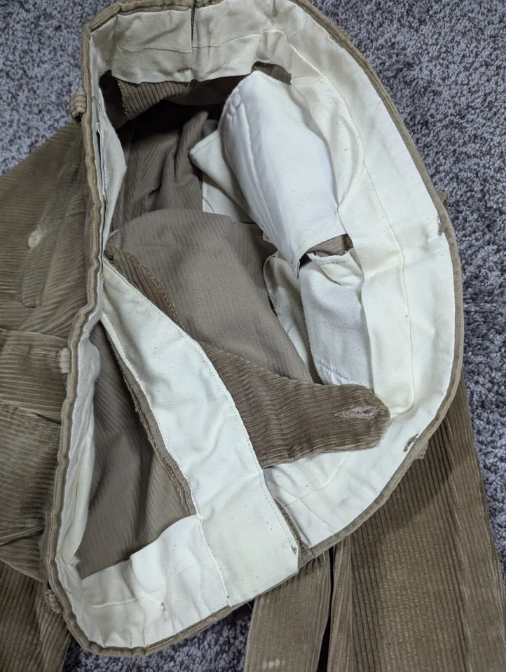 Vintage LL Bean Pants Mens 40 Brown Corduroy Baggy Made in USA 80s Hiking 38x34 - Image 4 of 4