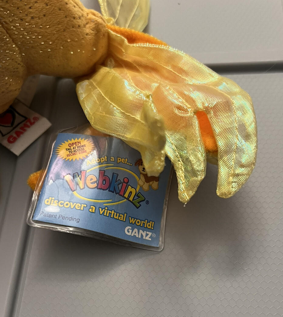Webkinz Retired Fantail Goldfish GANZ HM218 New W/ Tags & Code | eBay