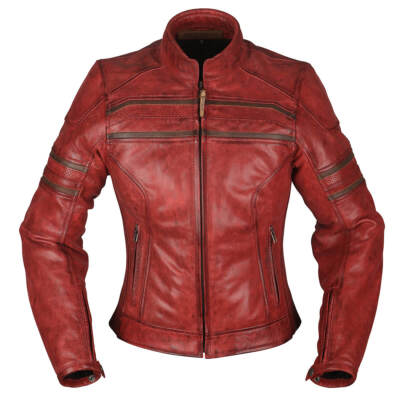 Motorrad Modeka Iona Lederjacke Damen (rot) Gr: 42D