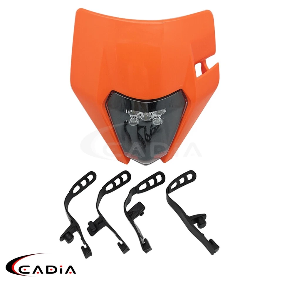 LED Headlight W/ Fairing For KTM EXC 250 450 530 Enduro Husqvarna FE 501 FC TC — 第 2/4 张图片