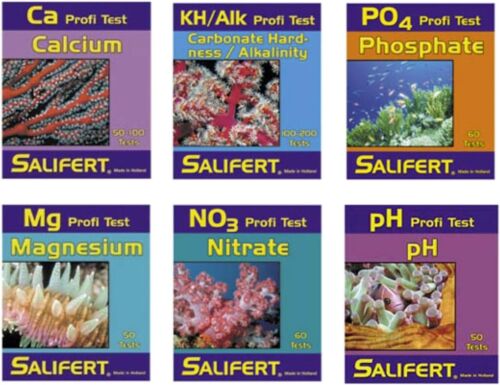 Complete Marine Aquarium Testing Set - Calcium, pH, and Nitrate Tests Included