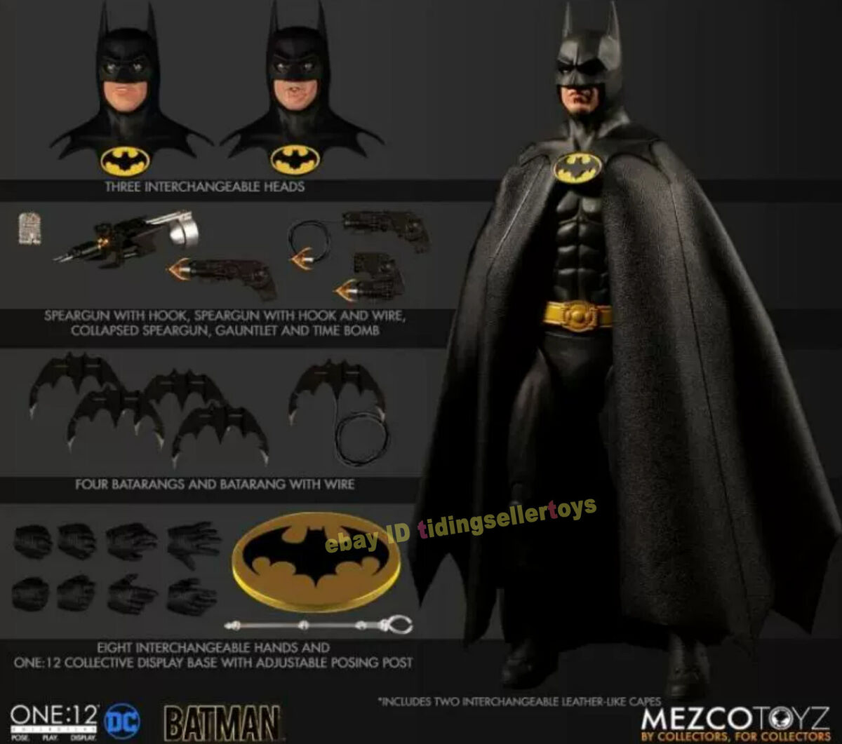 Mezco Batman 1/12 Scale Action Figure 6 Mezco Batman 1/12 Scale Action Figure 6