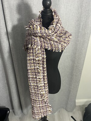 LSU Tigers Purple Gold Team Colors Plaid Scarf