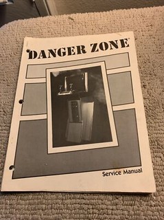 Danger Zone Cinematronics ORIGINAL   owners manual ARCADE Video GAME