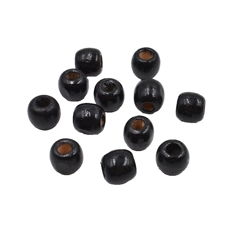 Wooden Black Jewelry Making Beads
