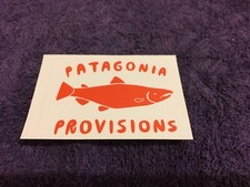 Lot of 2 - Patagonia Provisions Salmon Logo Sticker Decal Provisions CA Foods