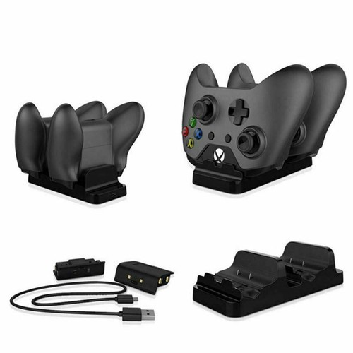 Dual Charging Dock Station Controller Charger 2 Battery Packs for XBOX ONE