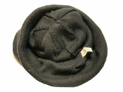 Cali Embraided Logo Cuffed Beanie Pom Skull Cap Knit Winter Hat
