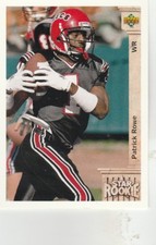 FREE SHIPPING-MINT-1992 Upper Deck #19 Patrick Rowe CLEVELAND BROWNS ROOKIE