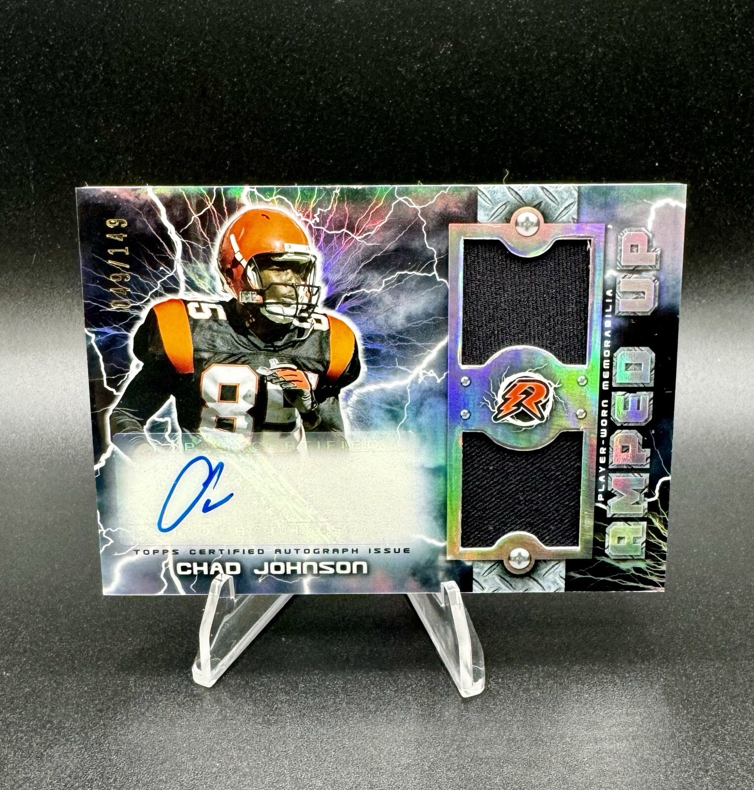 CHAD JOHNSON PATCH AUTOGRAPH CARD