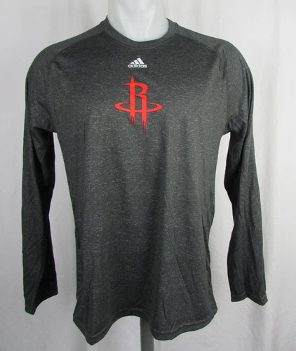 Houston Rockets NBA Men's adidas Climalite Long Sleeve Shooting Shirt - product listing photo