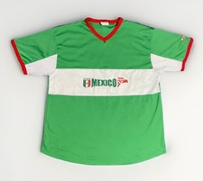 Joma Mexico Mens Green Short Sleeve Activewear Soccer Jersey Shirt L