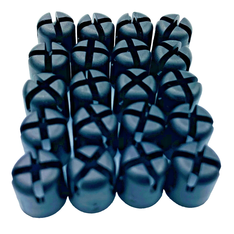 25 tapas a presión negras Knex - piezas y piezas estándar de extremo de varilla K'nex Foto 3 de 3