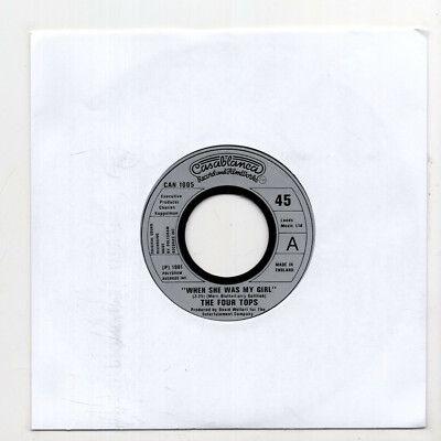 (I894) The Four Tops, When She Was My Girl - 1981 - 7'' vinyl