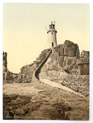 Photo:Jersey,Corbiere Lighthouse,III,Channel Islands,England