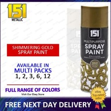 151 Metallic Gold All Purpose spray paint metal wood Plastic 400ml