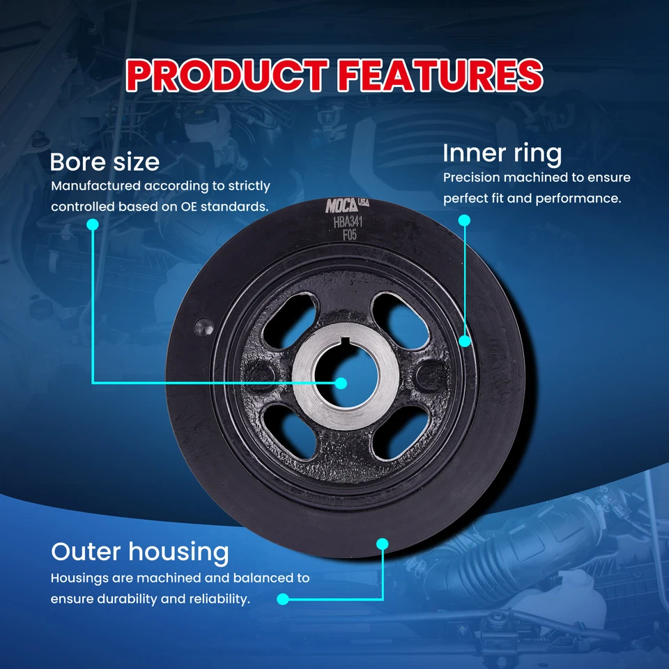 Cinto Harmonic Balancer Serpentine para Chrysler 200 Dodge Dart Jeep Cherokee L4 - Imagem 3 de 4