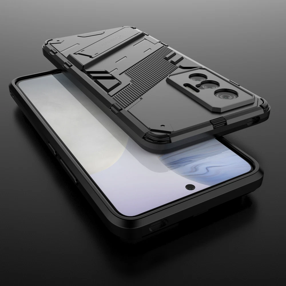Vivo X70 Shockproof TPU PC Bumper Stand Protective Phone Case