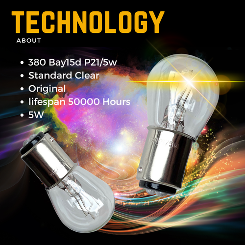 Pour Toyota Yaris MK1 Frein Arrière Ampoules Feux Stop Ampoule 1999-2005 12v - Photo 8 sur 11