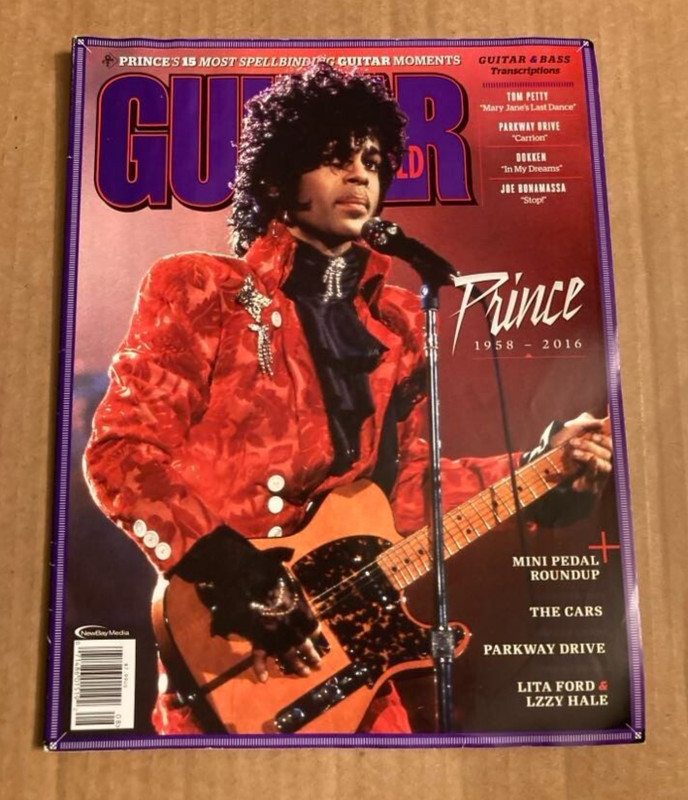 Guitar World Magazine August 2016 PRINCE Tribute TOM PETTY JOE BONAMASSA