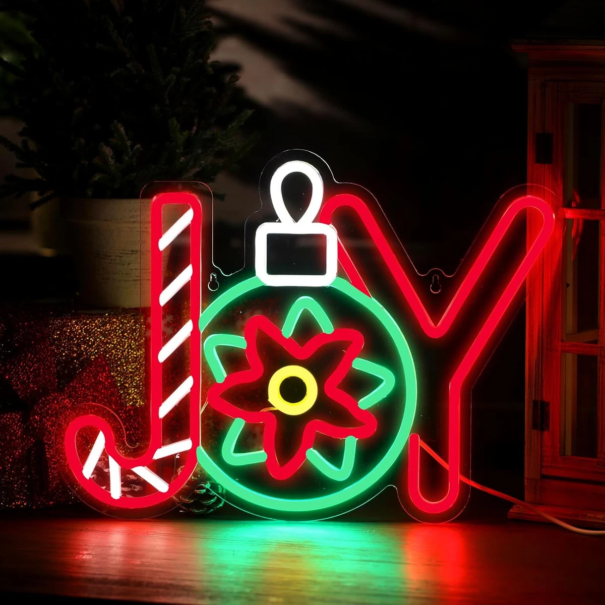 Christmas Joy Neon Sign Christmas Signs Christmas Decorations