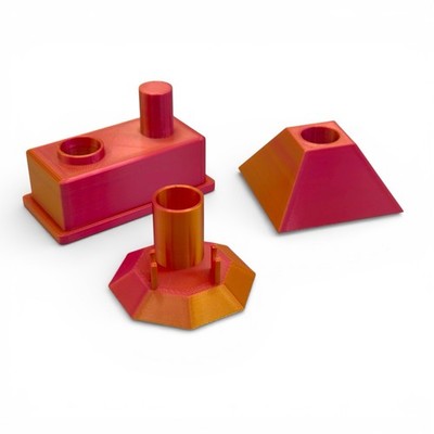 14mm Bong Bowl Slide And Downstem Display Set Bundle Of 3 -  Wicked Sunset 
