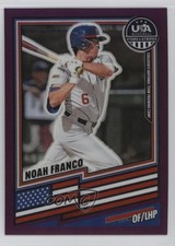 2026 Panini Stars & Stripes Prizm Purple Prizm 187/199 Noah Franco #134 0j81