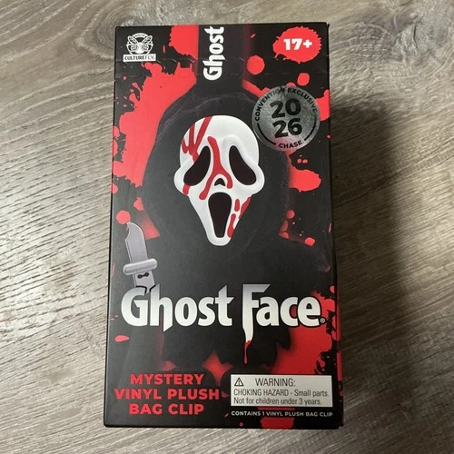 Culturefly Ghost Face Scream Mystery Plush Bag Clip Box SEALED  NYCC Exclusive