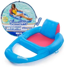 Spring Float Premium Recliner Pool Lounger, Inflatable Pool Floats Adult with...